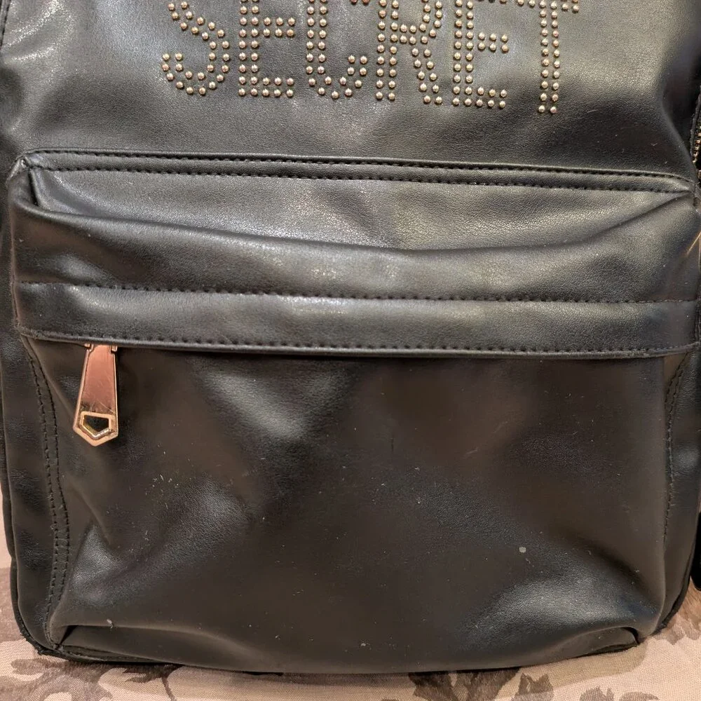 Victoria's Secret Black Glam Rock City Backpack, Used!